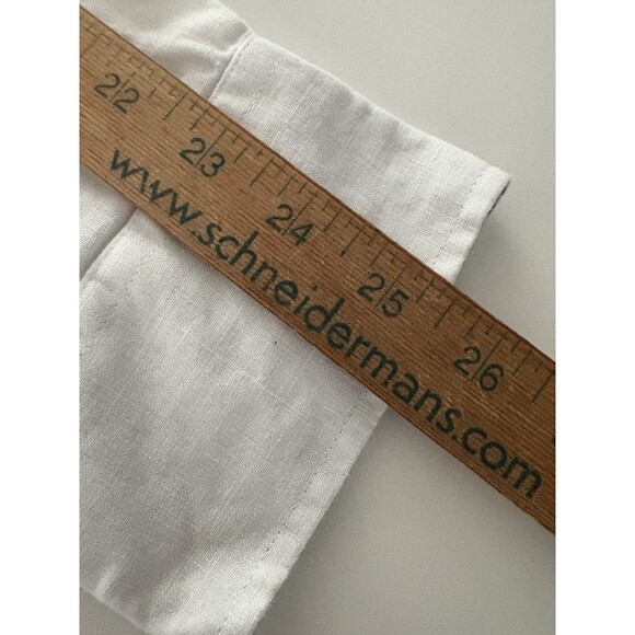 Mojito 100% Linen Shirt Mens XL White Pleats Guayabera Midweight Party Social - Picture 11 of 16